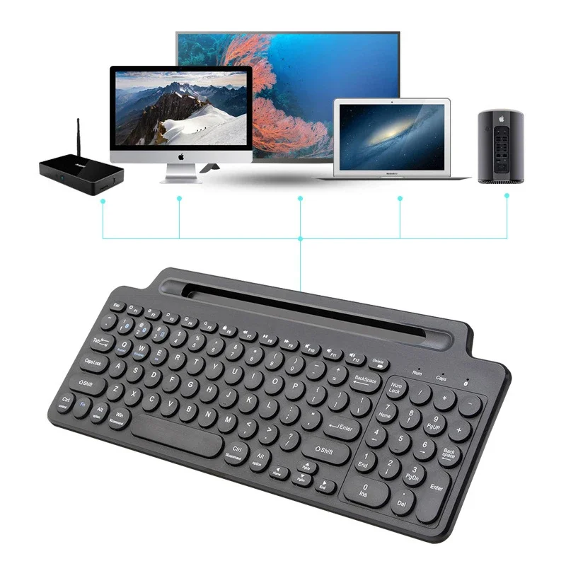 Imagem -06 - sem Fio Bluetooth Gaming Keyboard Full-size Touch Pad para Laptop pc Gamer Tablet Ipad Macbook Gamer Acessórios