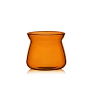 High Borosilicate Glass Coffee Carafe for Pour Over Coffee Maker 7oz/17oz Glass Coffee Pot Blue Amber Grey Clear Coffee Server