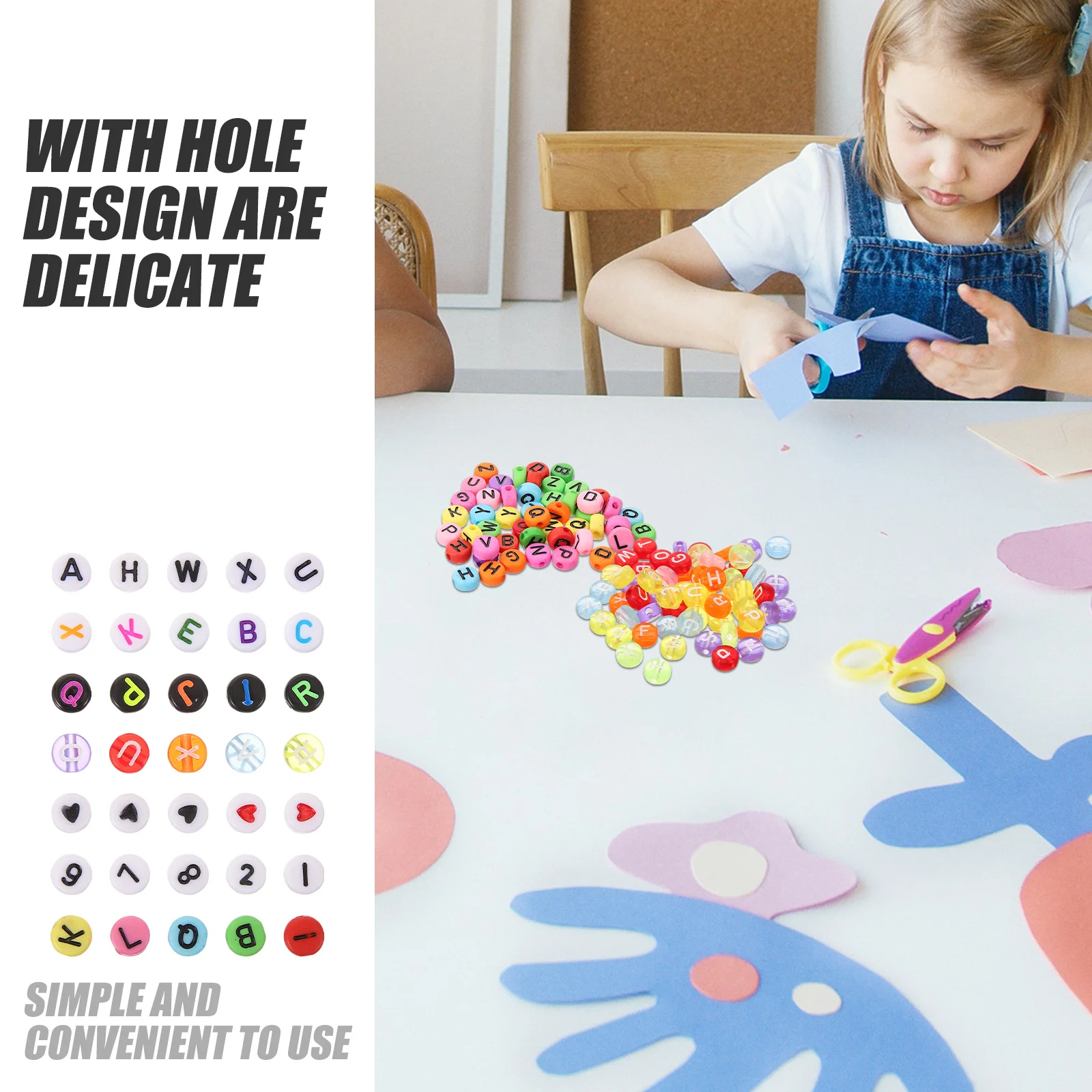 1900 قطعة من خرز الأبجدية الأكريليك DIY خرز للمجوهرات للأساور والقلائد والأقراط والحرف اليدوية والأساور #1