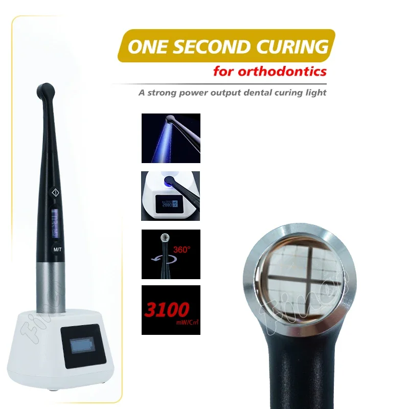 LED Dental Curing Light Lamp Resin Cure Light Dental photopolymerizer with Light Metering lampe photopolymeriser dentaire