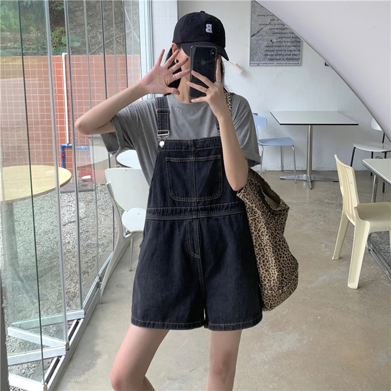 

Женские джинсовые комбинезоны, комбинезоны для игр на открытом воздухе, монохромные качественные брюки без талии, свободные косые брюки с бахромой, легкие подтяжки с высокой талией