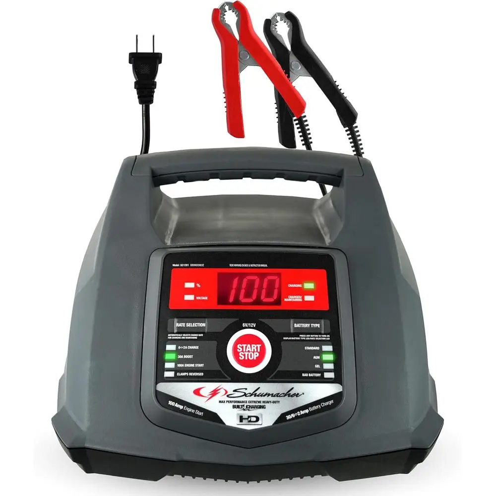 

6A Car Battery, 100A Starter, 5-in-1 Multifunction Tool, 30A Maintainer, 6V/12V Power Sport, Automotive, Marine Battery SC1281