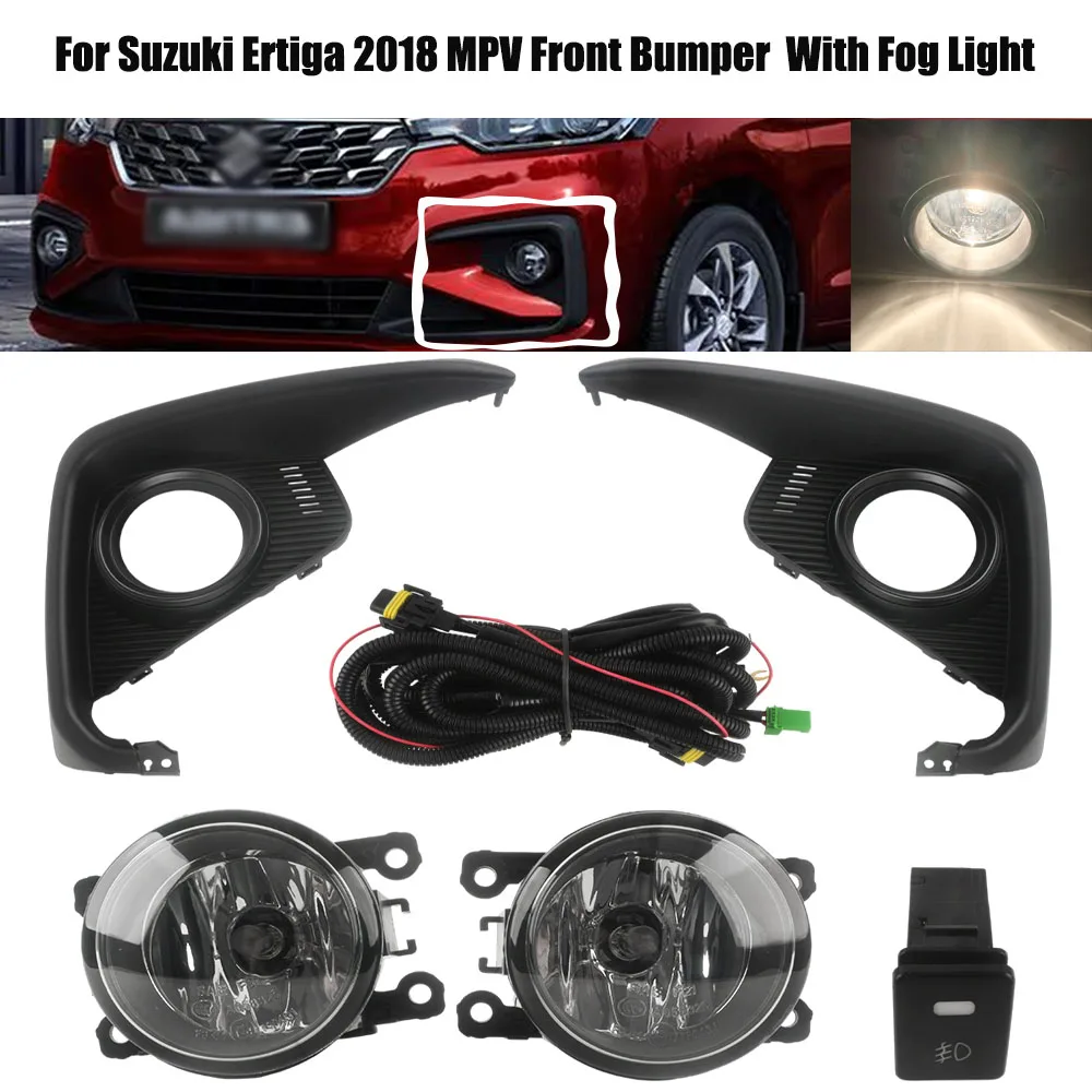 led-fog-light-full-kit-for-suzuki-ertiga-2018-mpv-front-bumper-with-fog-light-bezel-wiring-harness-control-switch