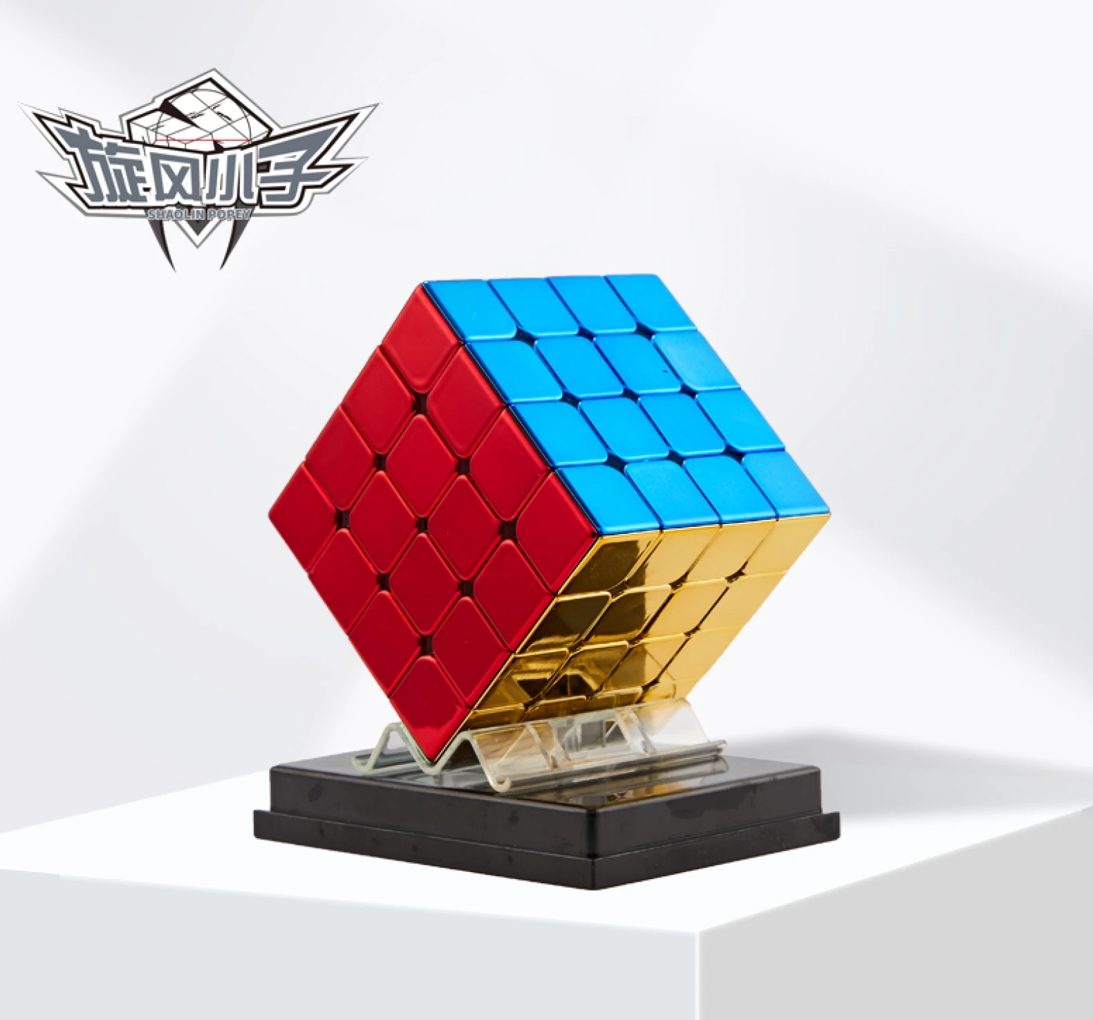 Cyclone Boys Golden 4X4 Magic Cube MuGua Magnetic Cube Stickerless Speed Cube Stickerless Professional Fidget Toys