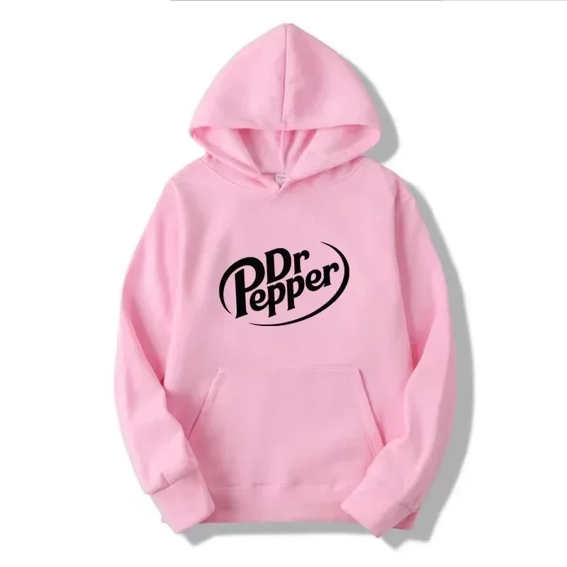 Dr Pepper Hoodie Soda Cola Vintage Getränk Retro Ästhetik Y2K Mode Schwarzer Oversized Lässiger Sport-Sweatshirt – Detail 4