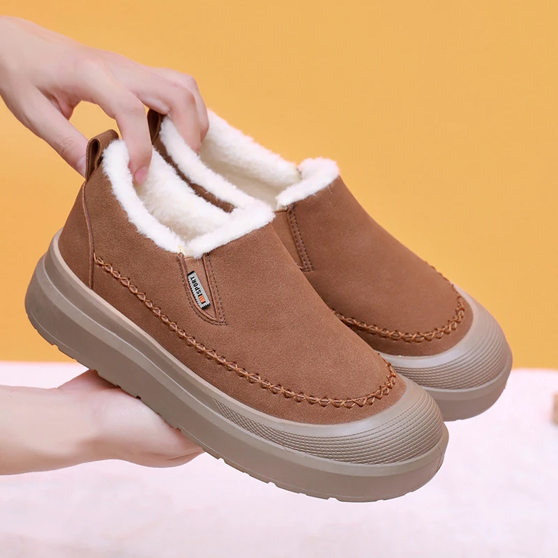 2025 Winter neue einstufige warme Baumwollschuhe für Herren, bequem, warm, rutschfest, langlebig, Außensohle, kostenloser Versand, Herrenschuhe