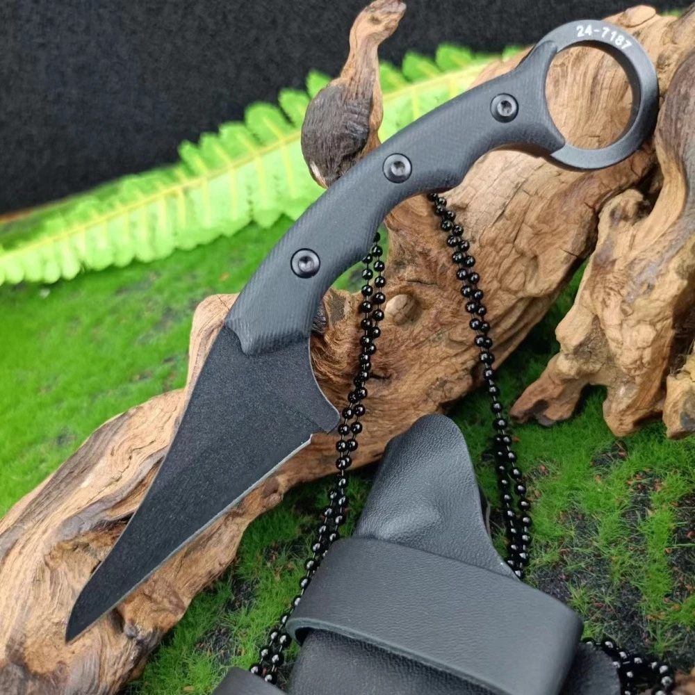 

Durable Wilderness Survival Fixed Blade Multi-function Knife Outdoor Jungle Hiking Knife Camping Tactical Emergency Rescue Tools