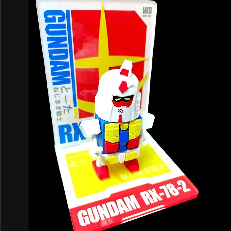 Wudong Model Monkey Face SD RX-78-2 MSB-04 RX-93-V MS-06S High Quality Theme Site Scenery Stand Gift Toy Collection for Kids