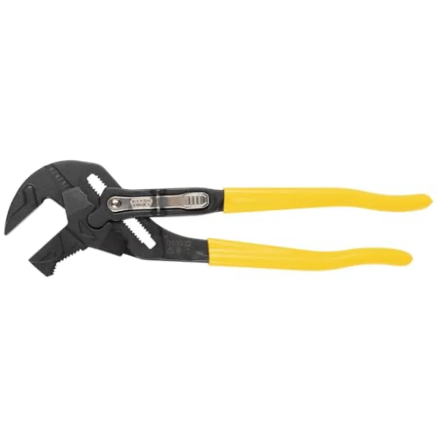 

Plier Wrench High Leverage Multi-Use Pump Plier with Adjustable and Reversible Double-Sided Jaw Smooth and Knurled Teeth
