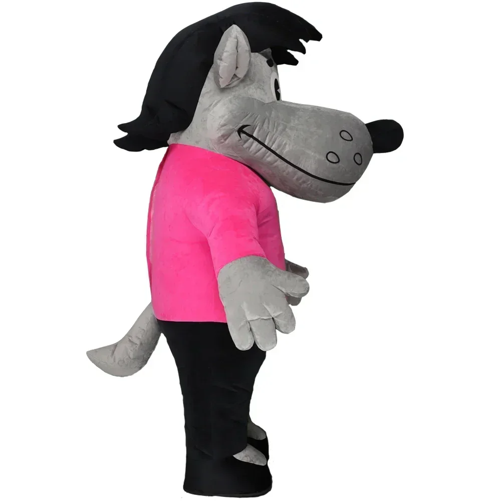 نفخ أرنب الذئب زي التميمة 2 متر/2.6 متر عيد الميلاد حفلة تنكرية لطيف أرنب كارون زي بدون بطارية