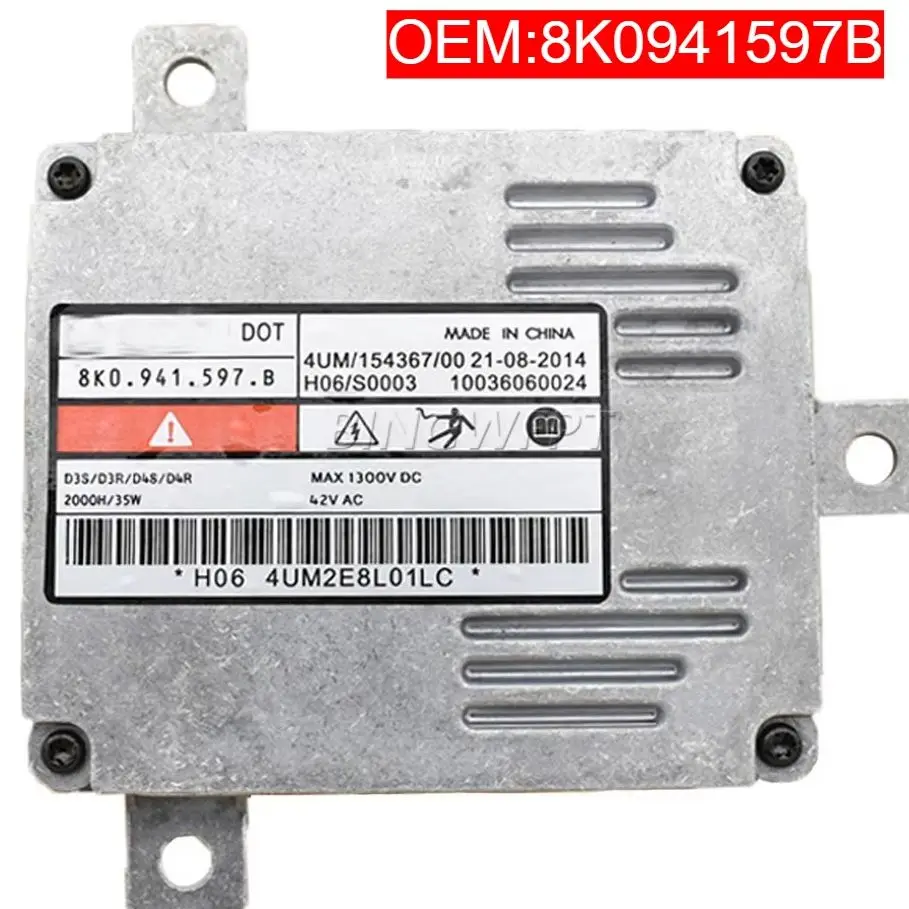 High Quality Car Headlight Ballast HID Control Module Unit OEM 8K0941597B 8K0 941 597 B For VW Passat Jetta Golf For A3 A4 A8