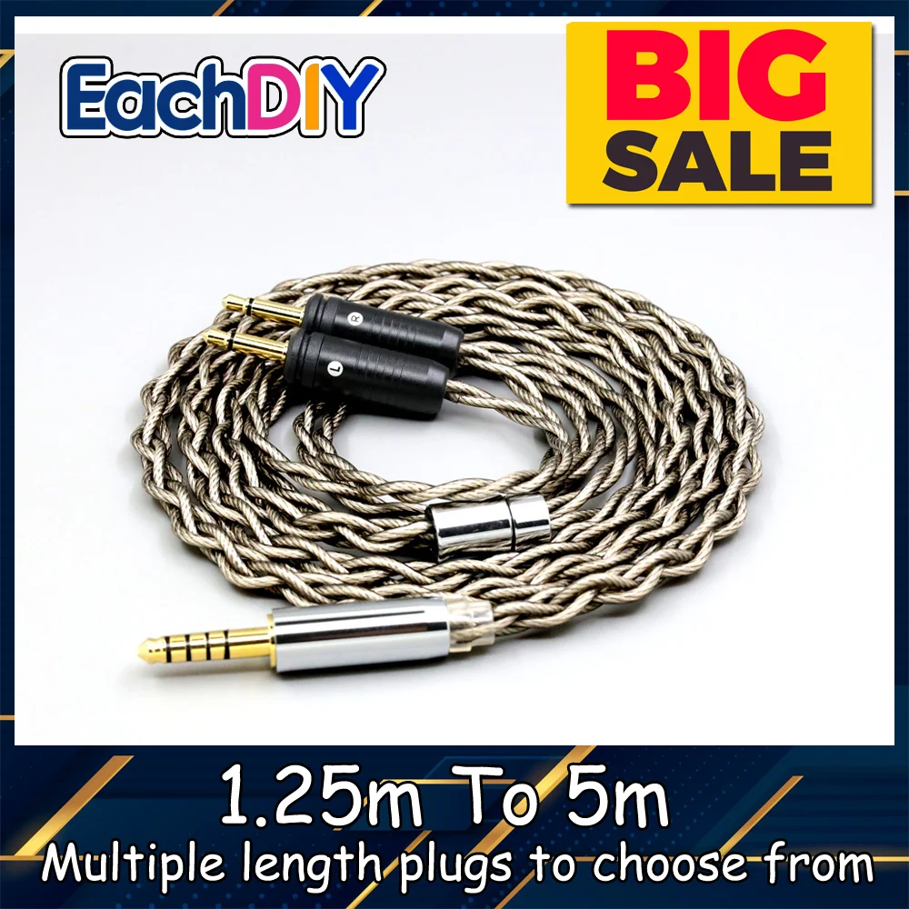 99% الفضة النقية + الجرافين الفضة مطلي درع سماعة كابل ل البؤري واضح Elear Elex Elegia Stellia Celestee Radia LN008264 #1