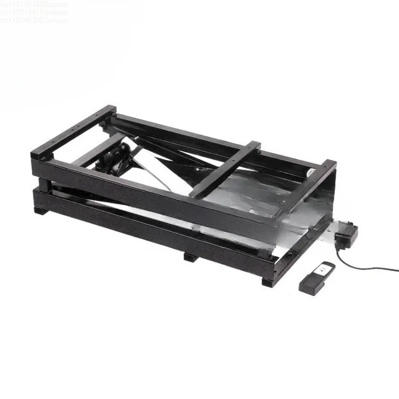 100-150kg Multifunctional Electric Wired Remote Control Coffee Table Dining Table 24V Lifting Hardware Folding Iron Frame