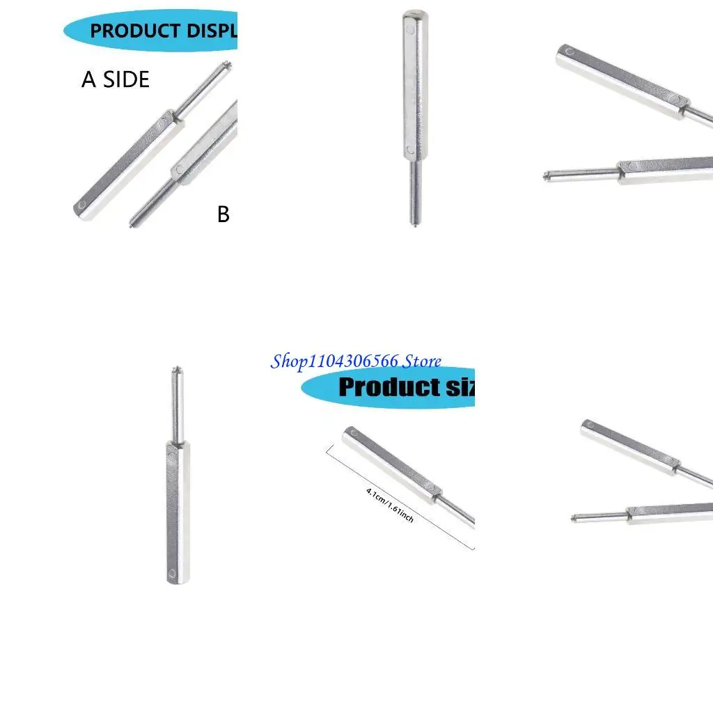 02DD For  2 for Smartwatch Straps Adapter Metal Stainless Steel for Smartwatch Straps Connector Screwdriver Accessories