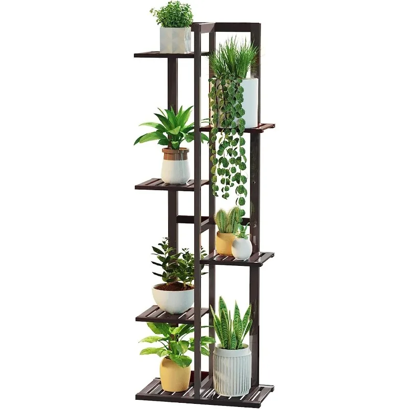 

Plant Stands for Indoor Multiple, 6 Tier 7 Potted Plant Shelf, 46 Inch Tall Corner Plant Holder for Living Room