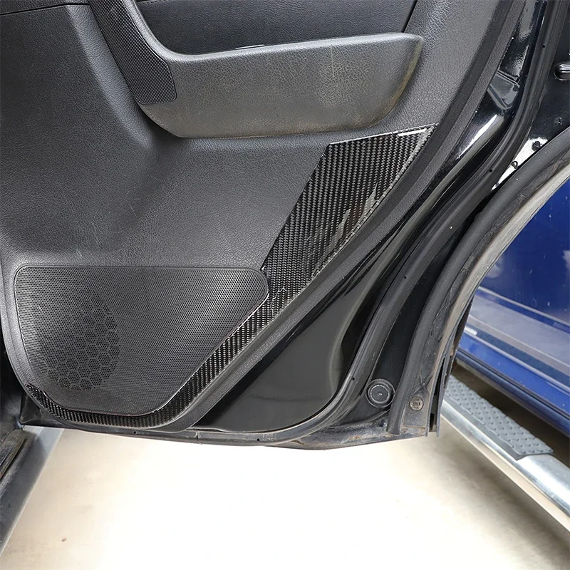 

2Pcs Soft Carbon Fiber For Hummer H3 2005-2009 Car Rear Door Panel Anti-kick Panel Cover Sticker Car Interior Accessories