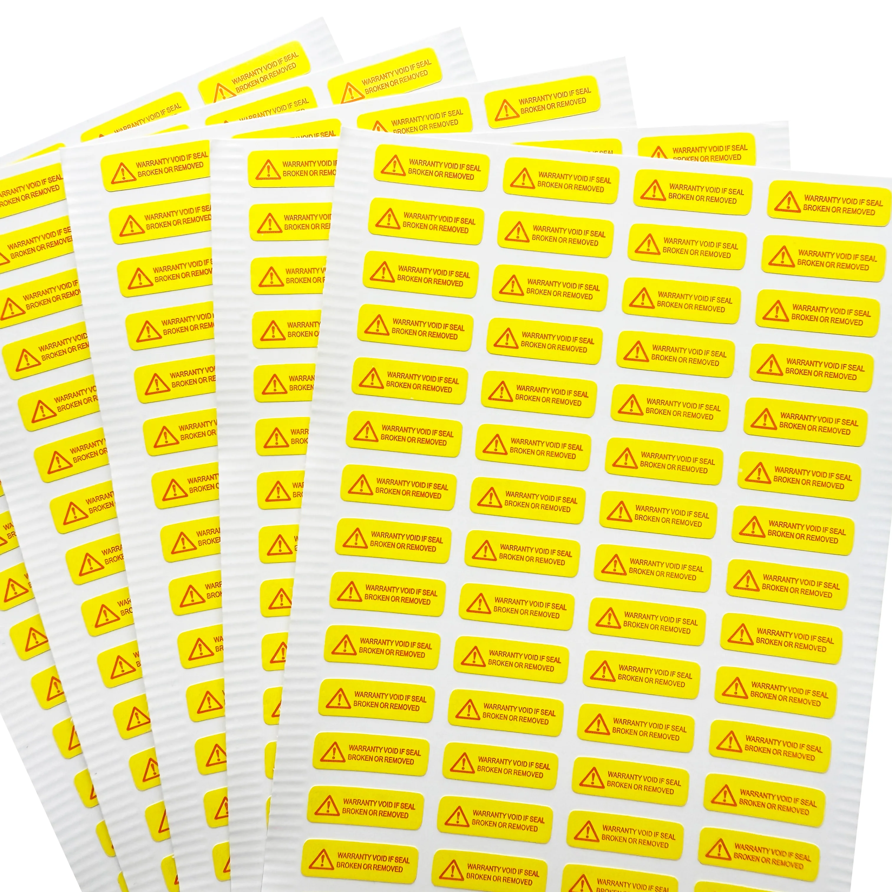300pcs 15X5mm protection warranty fragile paper label security protection seal tamper proof non removable fragile sticker