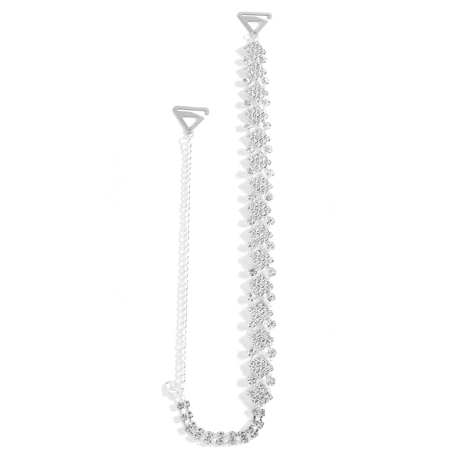 1 سلسلة حزام كتف مربعة الشكل فاخرة وخفيفة الوزن ومناسبة للمطابقة مع سلسلة الجسم لفساتين الحفلات والعشاء #5