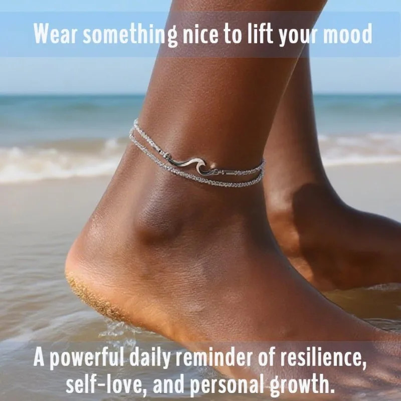 Waterproof Bestie Sister Best Friend Birthday Gifts Beach Jewelry Adjustable Stainless Steel Anklets Ankle Bracelets for Women
