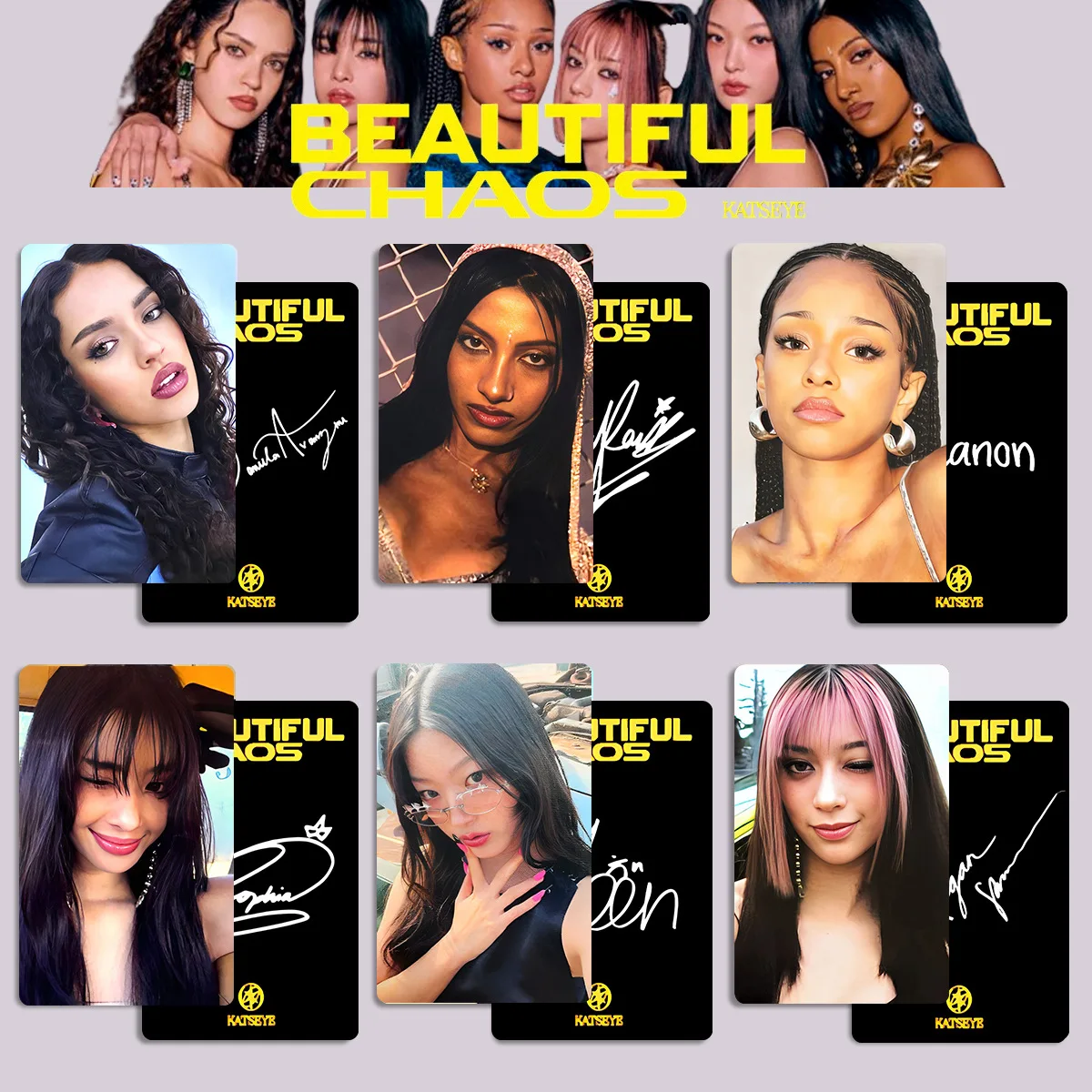 KPOP KATSEYE 6Pcs/Set Photocards List Daniela Lara Megan BEAUTIFUL