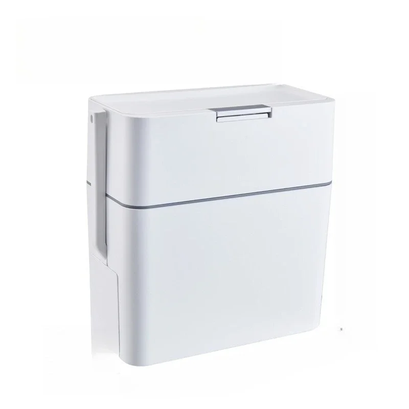 Seam with lid, automatic household packaging, pull rope, self-contained toilet brush, trash can.