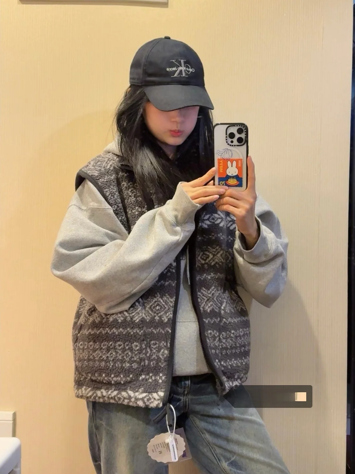 

Женский жилет из меха ягненка в стиле ретро в американском стиле с воротником-стойкой, теплая верхняя одежда, топ Thiened Bodycon Sle