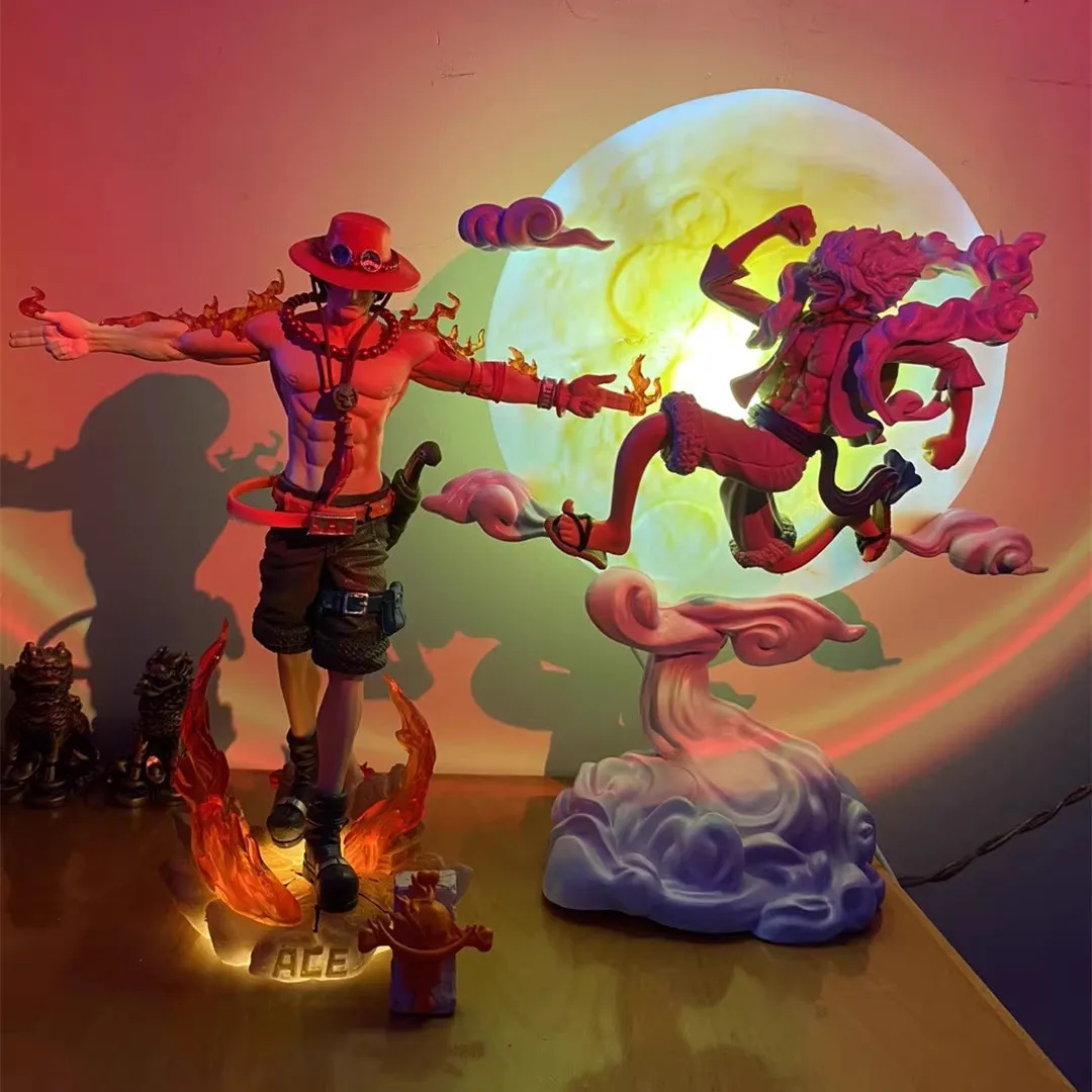 One Piece Anime Display Figure Cross-Arm Fire Fist Ace Collectible Toy Model Ideal For Gaming PC Case Decoration And Collection