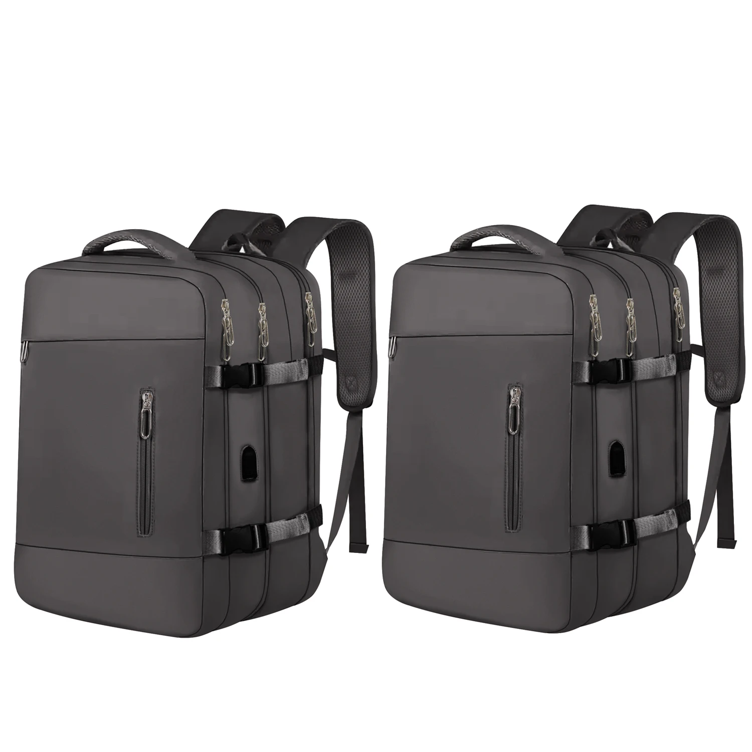

Laptop Backpack,Business Travel Backpack with USB Charging Port,Water Resistant College Computer Bag for Women & Men, 2 Pack