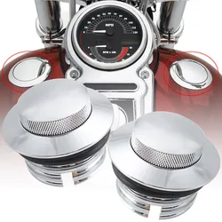 For Harley Sportster XL Dyna Softail Touring Electra Motorcycle Pop Up Gas Cap Left Right Hand Thread Reservoir Fuel Tank Caps