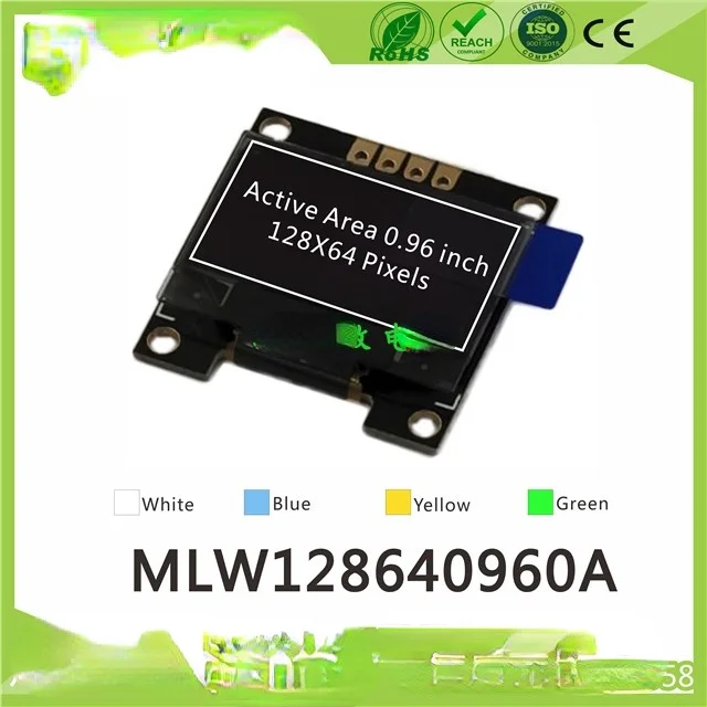 0.96 inch 12864 graphics dot matrix OLED module SSD1306 IIC/ I2C interface 128X64OLED screen