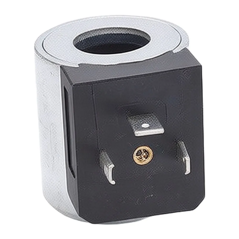 For Equipment Repair Silver Hydraulic Solenoid Valve Coil 12V Solenoid Coil Silver Finish Height 40mm Metal And Plastic Build