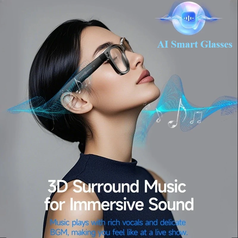 

W610 AI Smart Question and Answer Glasses, Take Pictures To Identify Objects, Video Music Calls