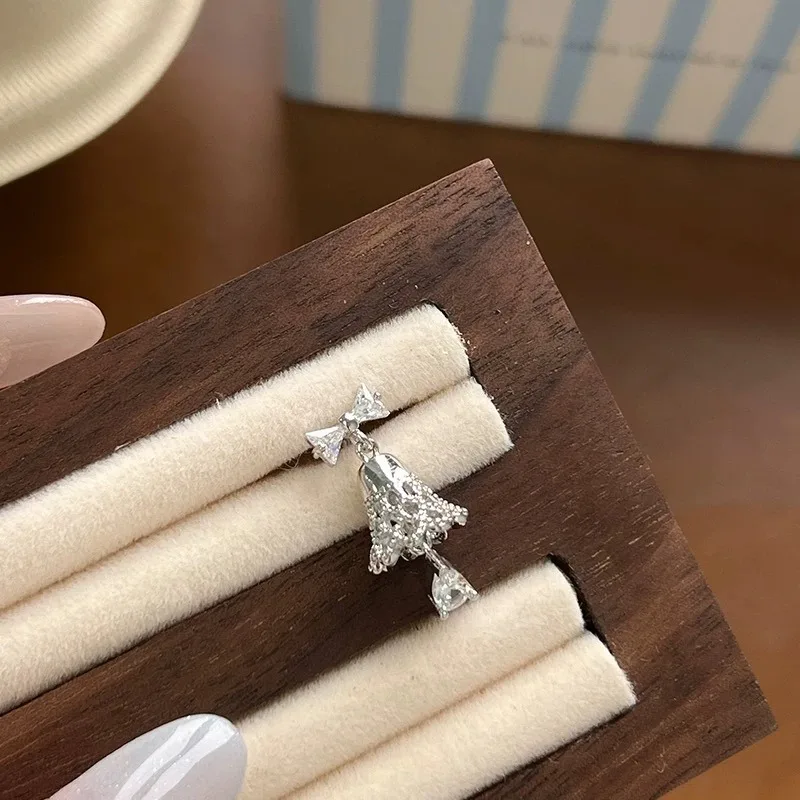 1 قطعة لطيف الكرتون الحلو فتاة الأذن الكفة التيتانيوم الصلب القط Bowknot أقراط موضة تنوعا الصغيرة العصرية النساء الأذن مجوهرات #5