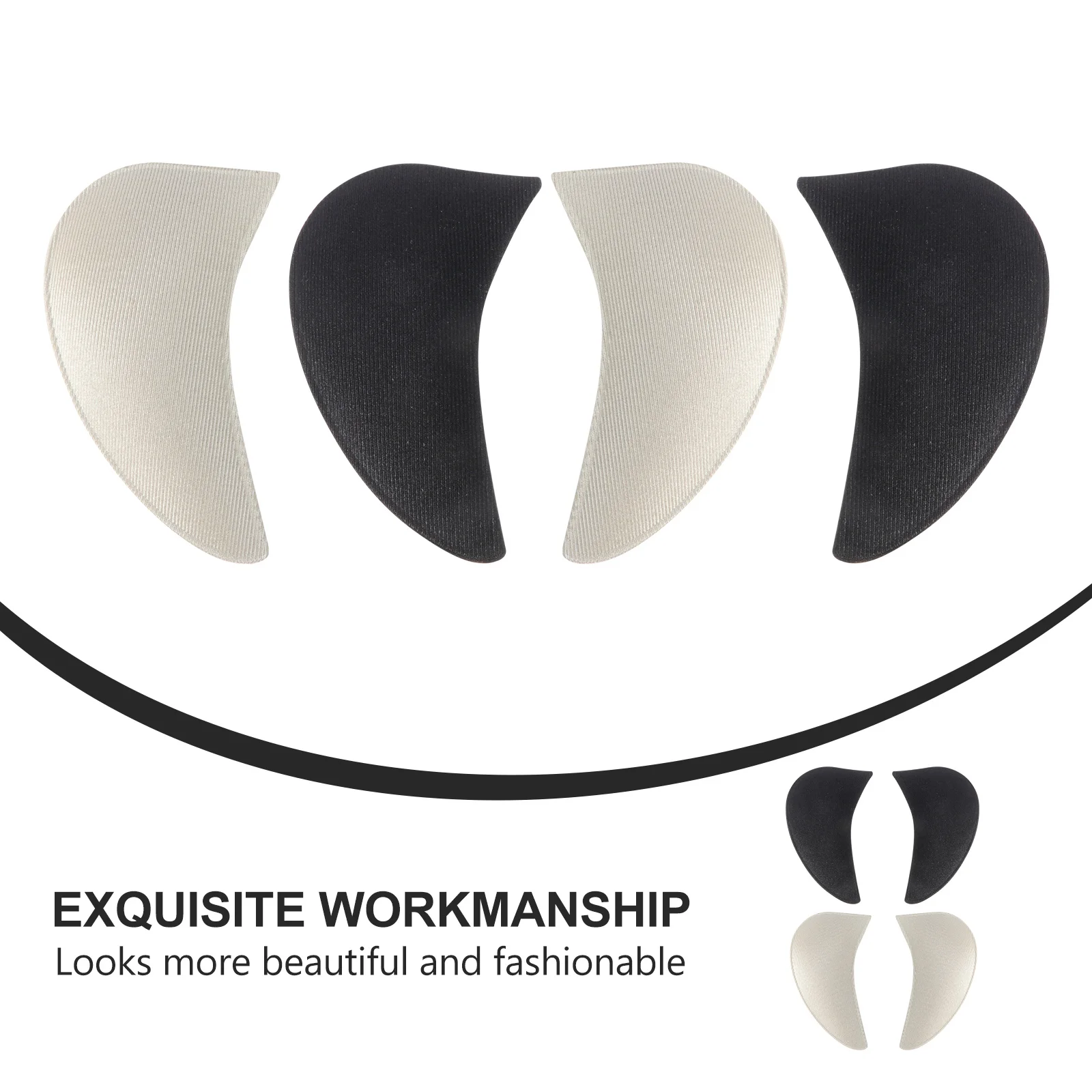 

4Pairs Foot Arch Support Cushion Pads Half Insole Plantar Fasciitis Comfortable Arch Support Pads Sponge Insole