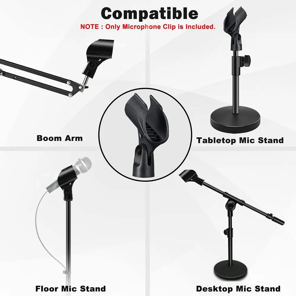 Durable de mano 3/8 "hembra micrófono Clip soporte de micrófono adaptador de tornillo micrófono inalámbrico