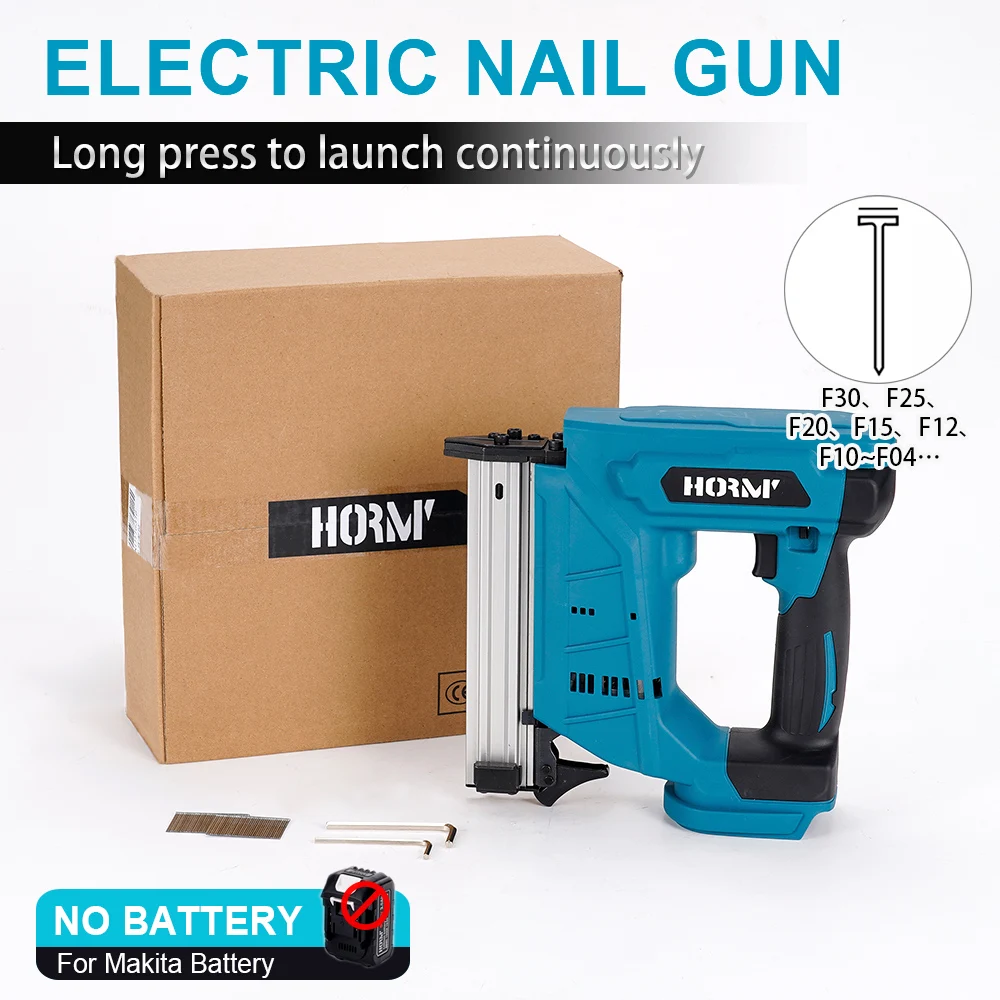 

20V Electric Nail Gun For F30/422J Framing Nailer Tacker Stapler Furniture Staple Gun Woodworking Power Tool For Makita Battery