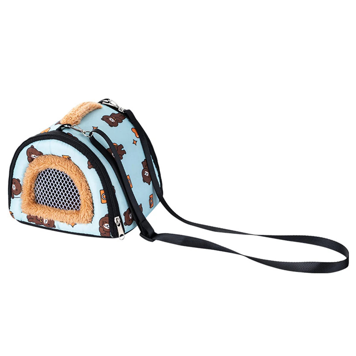 Portable Hamster Cage Carrier Bags Squirrel Sugar Glider Sleeping Bag Sugar Mongoose Travel Bag Visible Mesh Pet Cage