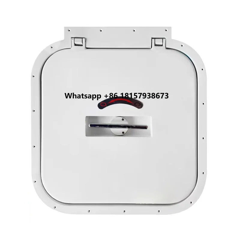 

Genuine Marine Boat Watertight T-handle Hatch Cover Flush Aluminium Floor Hidden-Hinge Hatch for Workboats