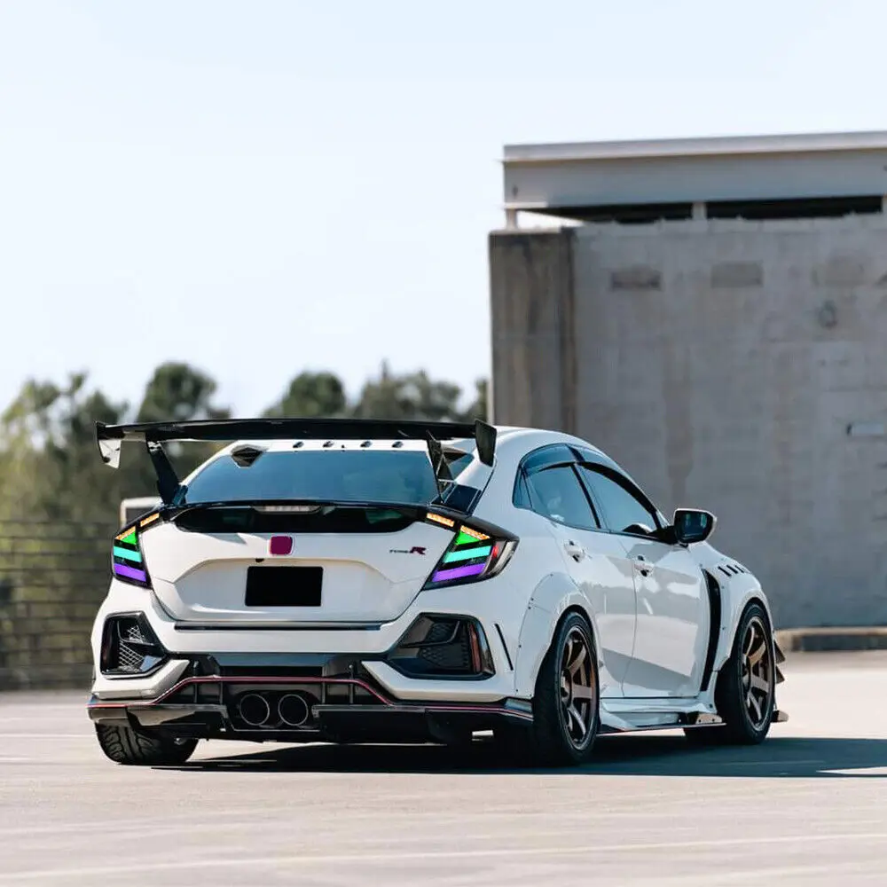 

DK MOTION RGB Led Tail Lights For Honda Civic Hatchback 2016-2019 LED Tail Light Lamp Assembly WITH TURN SIGNAL LAMP
