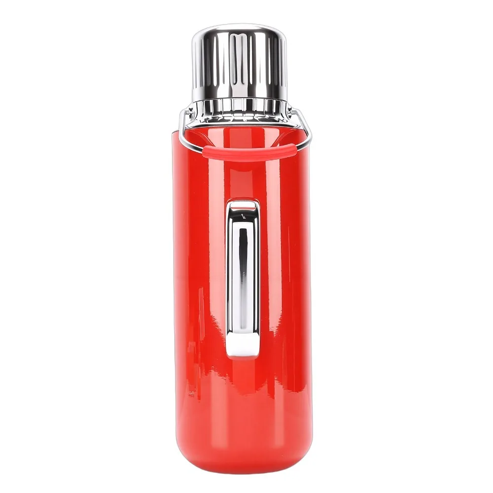 Easy To Clean 1500ml Thermal Pot Rustless Steel Insulated Inner Water Kettle Tight Sealing Lid Smooth Outer Thermal Jug Outdoor