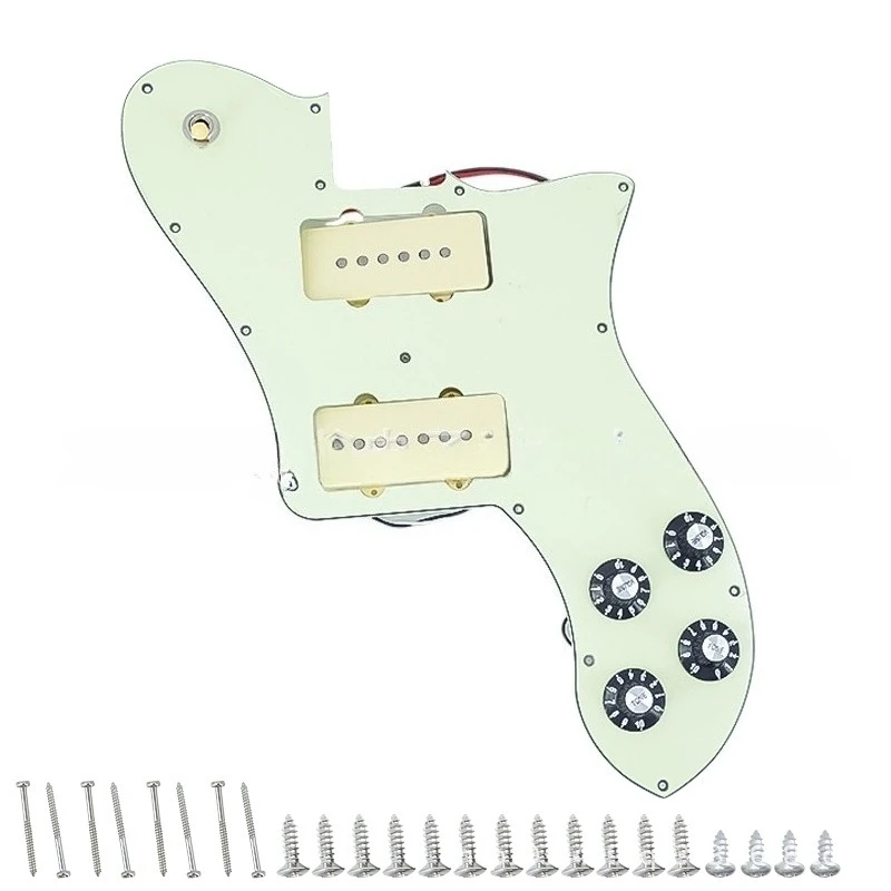 

Fully Loaded TL Pickguard Humbucker Pickups with 4 Knobs Control Prewired Pickguard for 72 TL Electric Guitar
