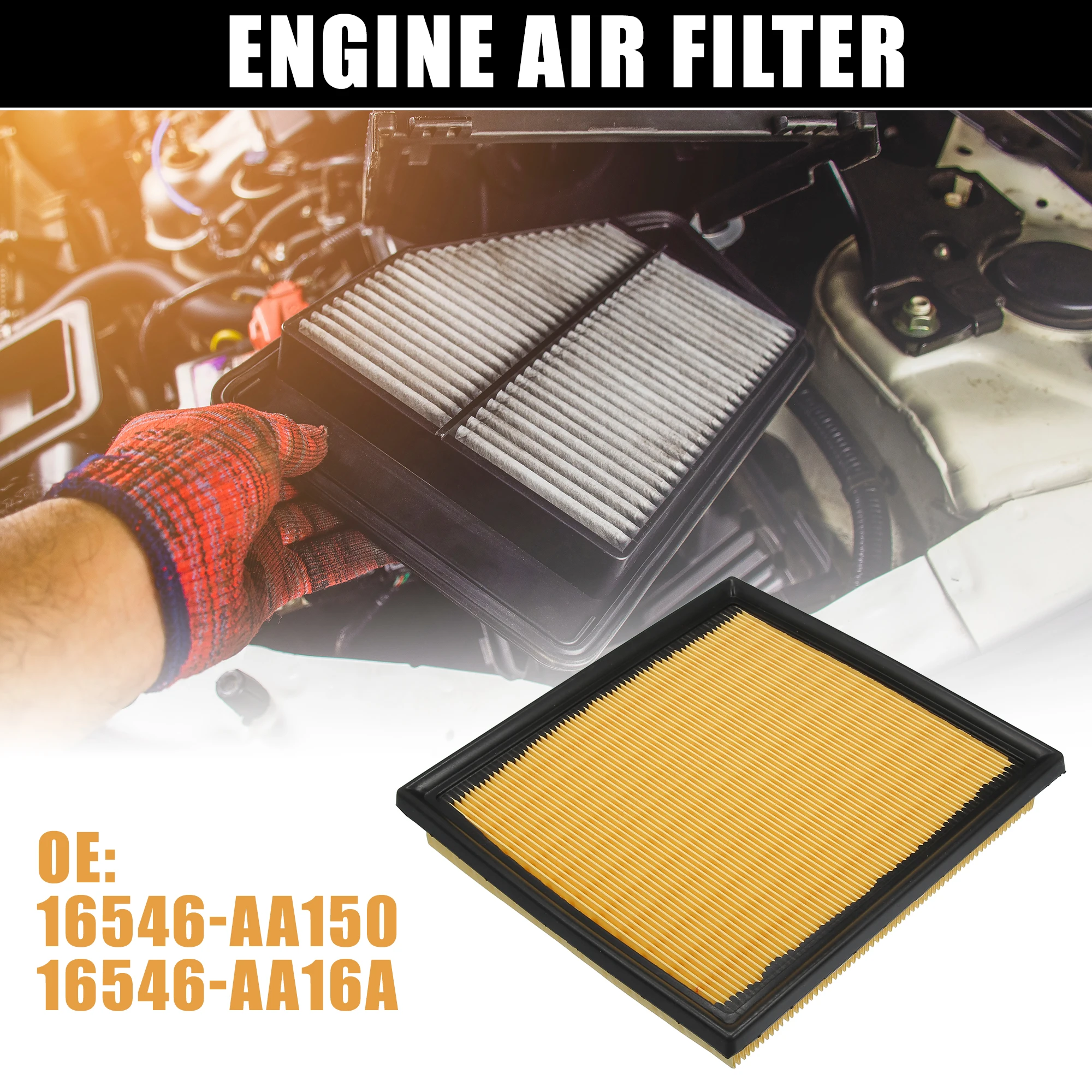 X Autohaux Car Engine Air Intake Filter 16546AA150/16546AA16A for Subaru Ascent Crosstrek Forester Impreza 2017-2023 Accessories