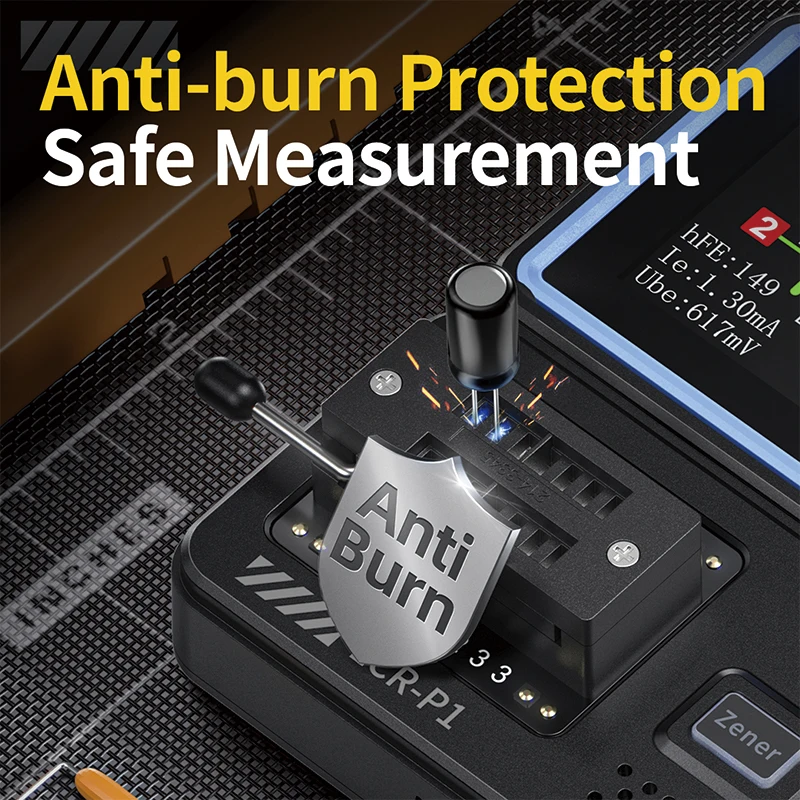 FNIRSI LCR-P1 اختبار الترانزستور المتعدد ديود صمام ثلاثي السعة المقاومة متر ESR MOSFET IR متعددة الوظائف مكافحة حرق #4