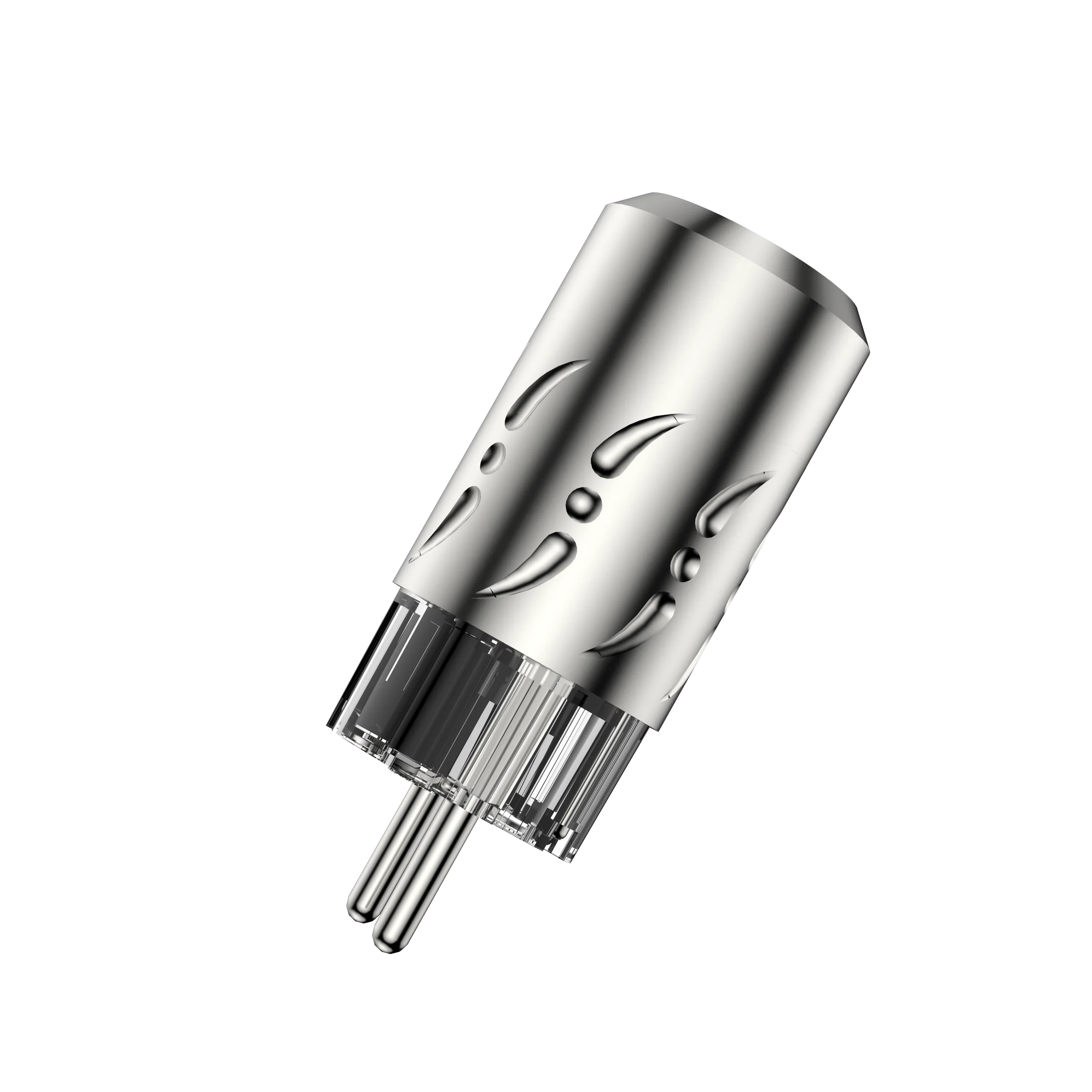 คู่ Viborg VE512S + VF512S อลูมิเนียมทองแดงบริสุทธิ์ Silver Plated Audio SCHUKO Power Connector ปลั๊ก IEC