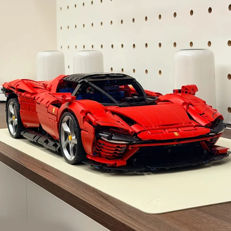 

3778PCS SP3 42143 Red Supercar Model Building Blocks Bricks Toys For Boys Girls Birthday Gift Home decor ornaments