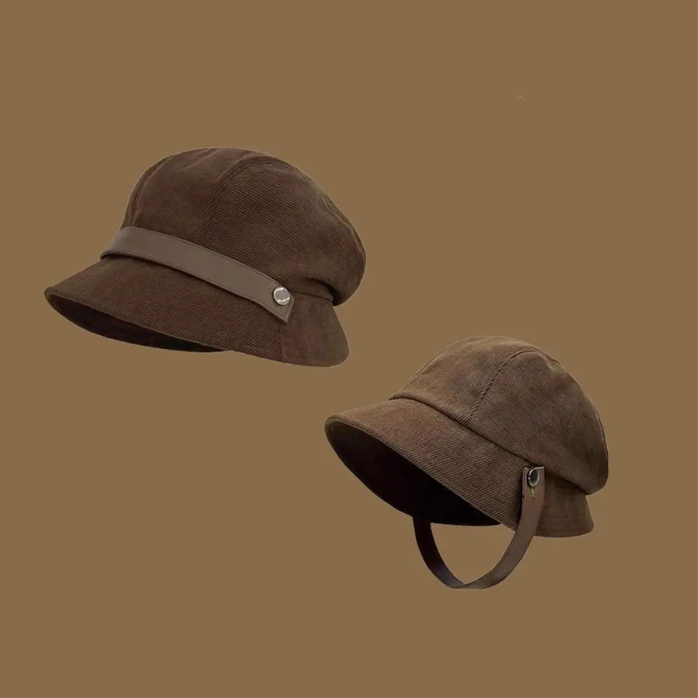 خمر واسعة الحواف سروال قصير قبعة بحافة دافئة بلون صياد قبعات الرجعية خمر عادية حوض دافئ قبعة الخريف الشتاء