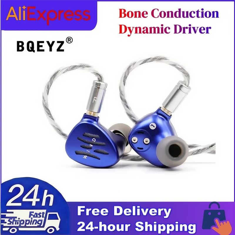 BQEYZ WIND HIFI in-Ear Wired Earphone Bone Conduction Dynamic Driver Weather Series Best IEM Monitor with Balance Plug  Headphon