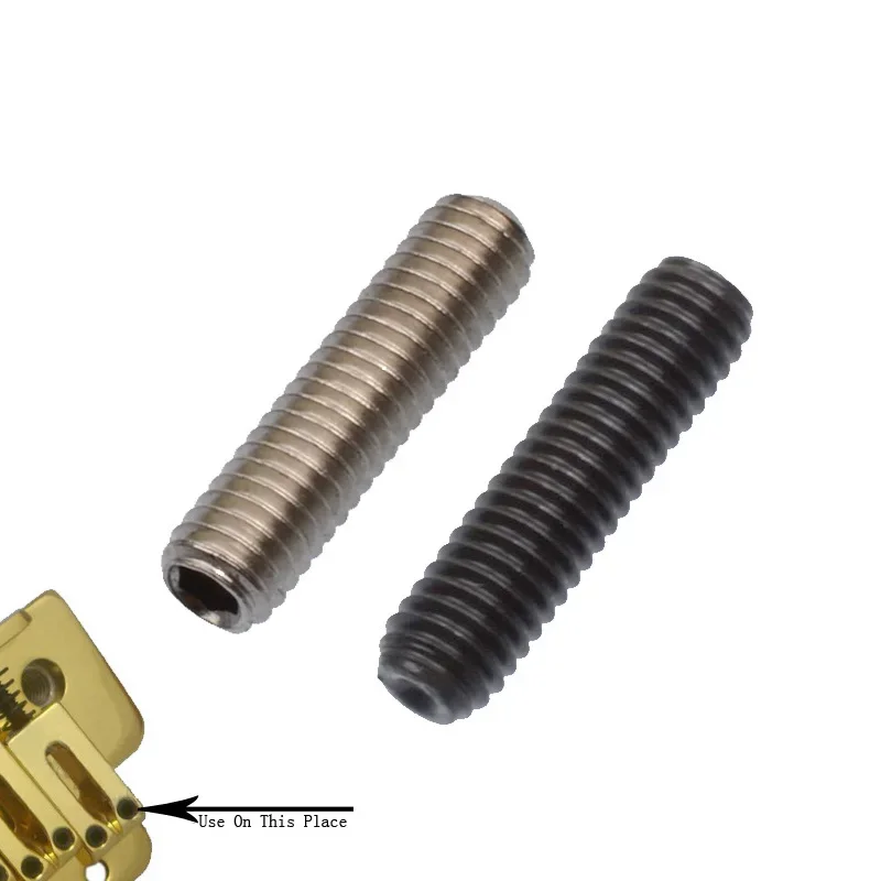

6PCS/Lot M3 Electric Bass Guitar Bridge Saddles Hexagon Screws for Tremolo Bridge or Electric Bass Bridge M3*12mm