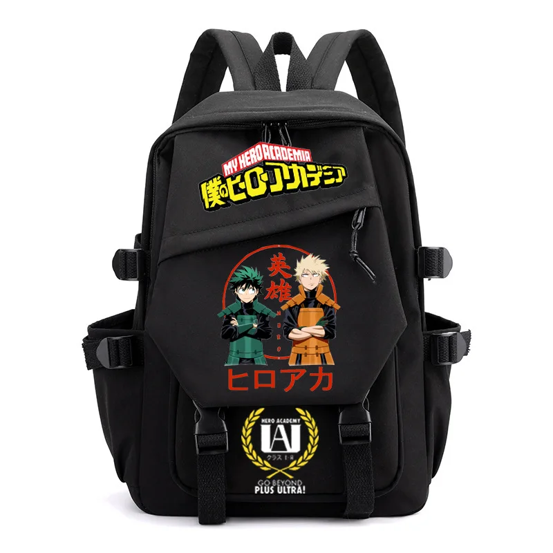 Mochila de Anime My Hero Academy Academia Boku para adolescentes, bolsa de libros para estudiantes, mochilas de bolsillo para niñas y niños