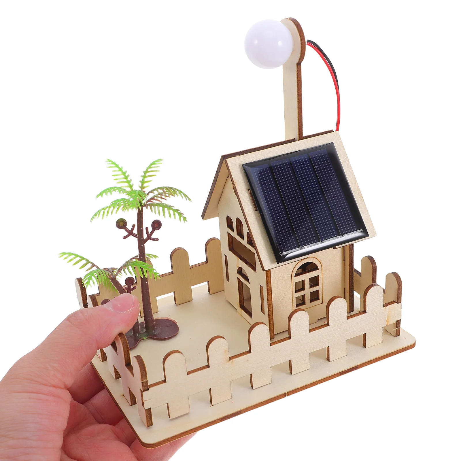 Solar Garden Light Science Kit DIY Lamp Model Physics Experiment Project Educational Supplies Kids STEM Teaching Aids Solar